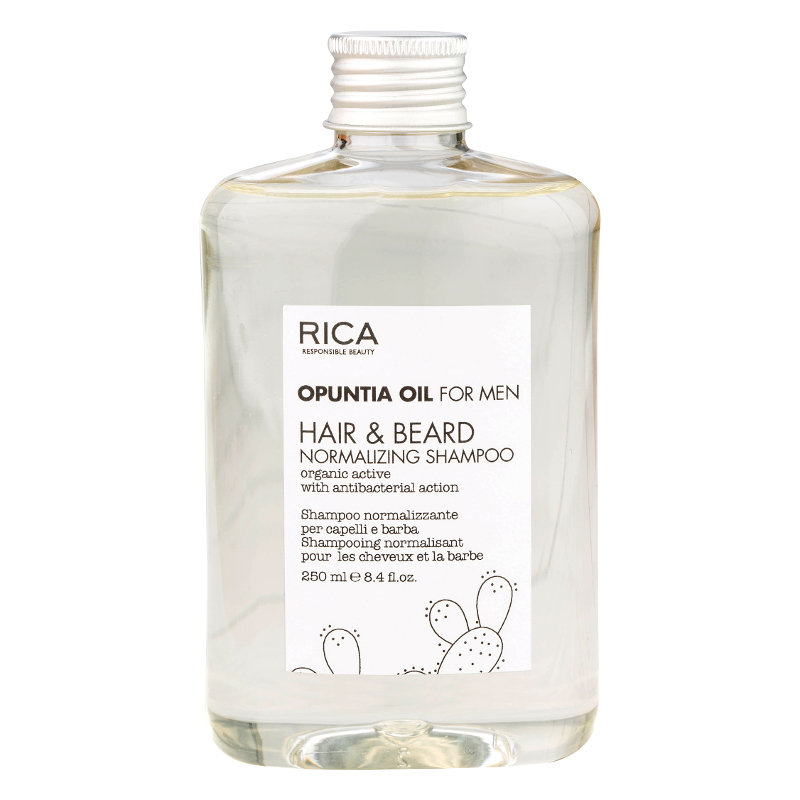 RICA RICA Opuntia Oil For Men nawilżający szampon do włosów i zarostu 250 ml TMP002
