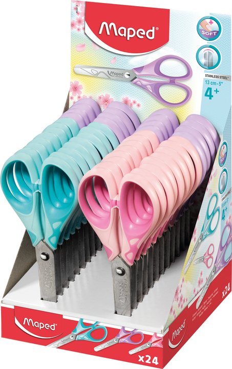 Nożyczki szkolne MAPED Essentials 13cm Pastel Soft