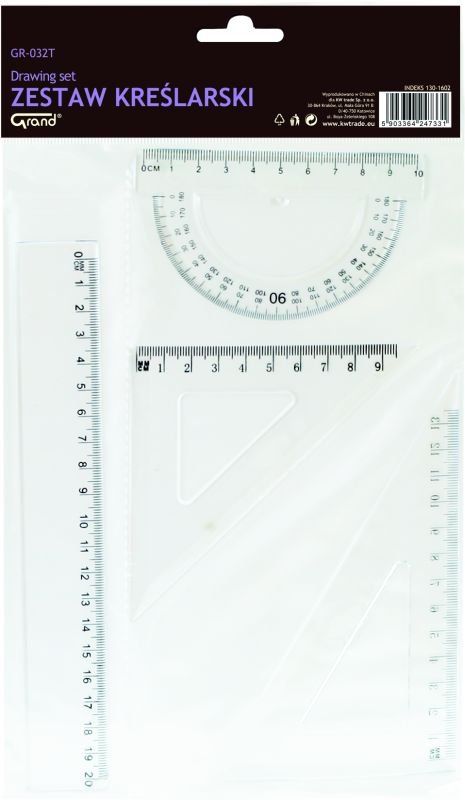 Grand  Zestaw geometryczny transparent GR-032T