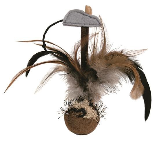 Trixie Piłka z piórami 15cm KTRI331