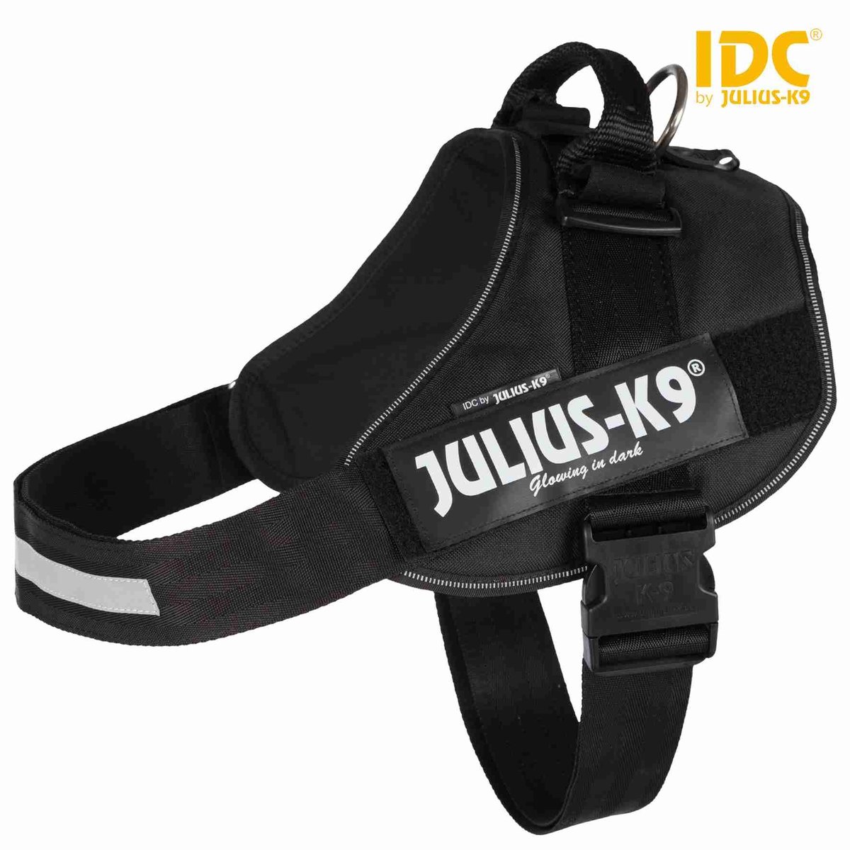 Szelki Julius-K9® IDC , 4/XXL: 96–138 cm/50 mm, czarny