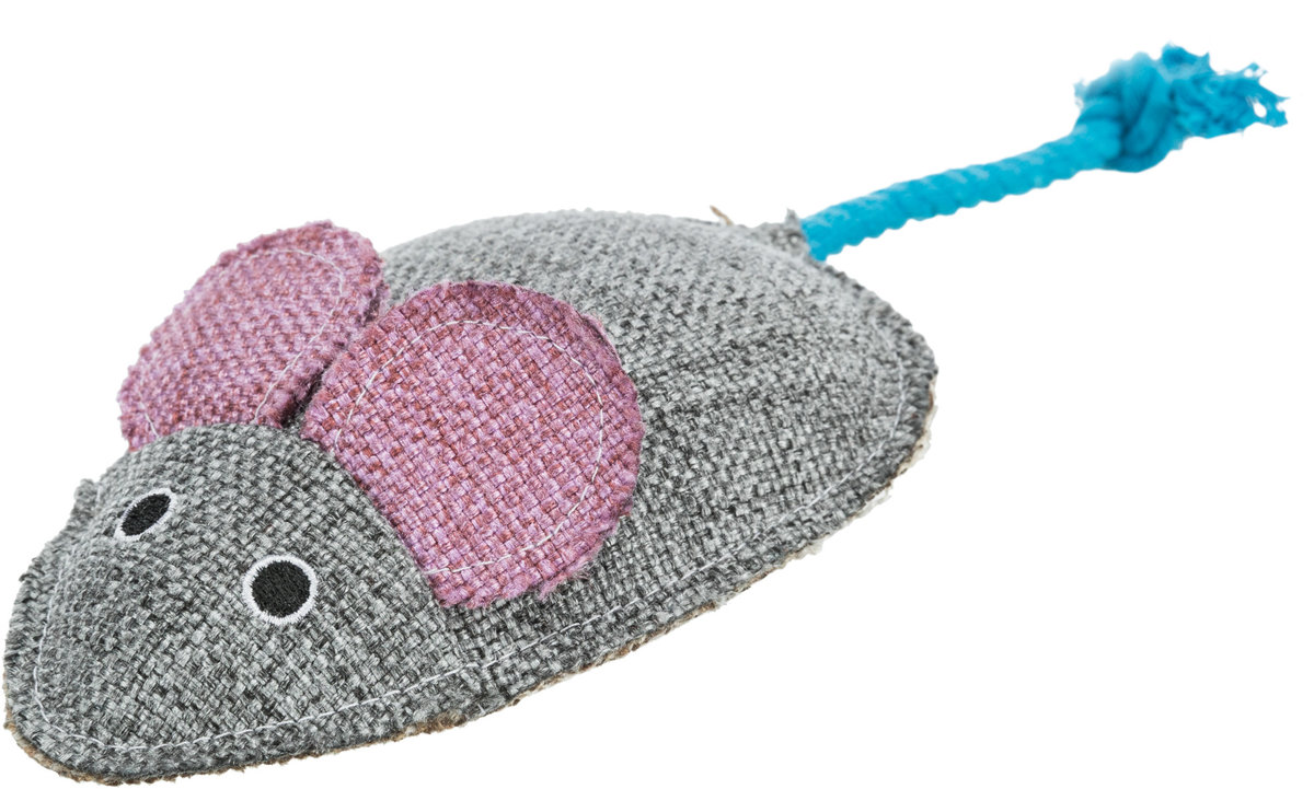 Mysz XXL, zabawka, materiał, 15 cm, z kocimiętką