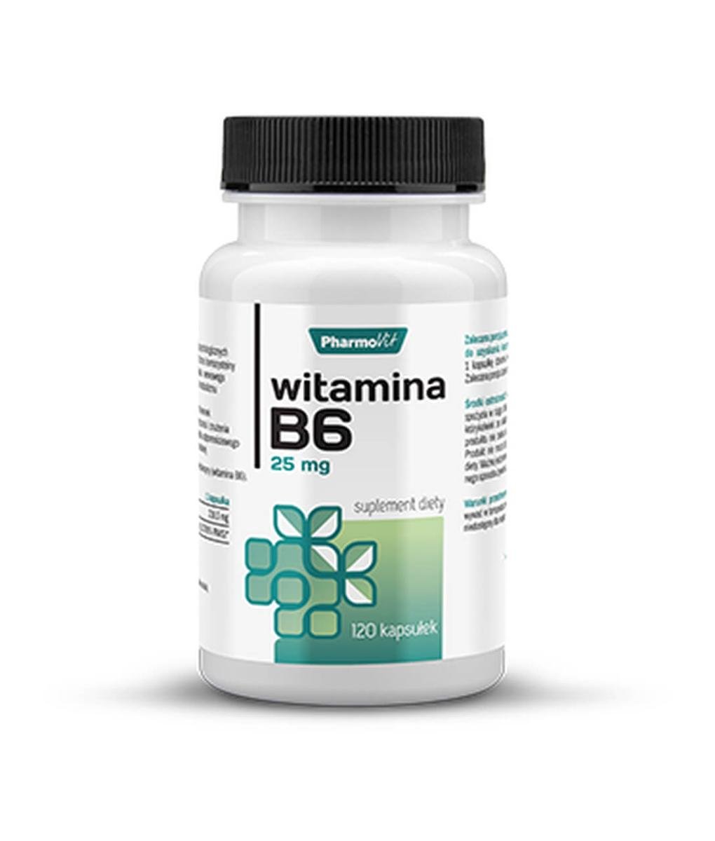 PHARMOVIT Witamina B6 25 mg 120 kaps