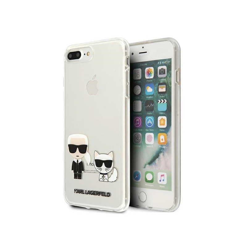 Karl Lagerfeld Etui KLHCI8LCKTR Apple iPhone 8/7 Plus hardcase Transparent Karl & Choupette KLD429CL