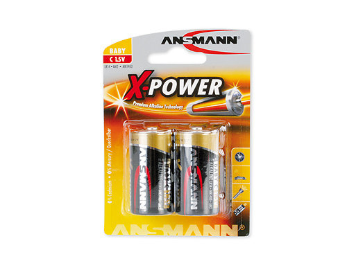 Ansmann 1x2 Alkaline Baby C X-Power 5015623