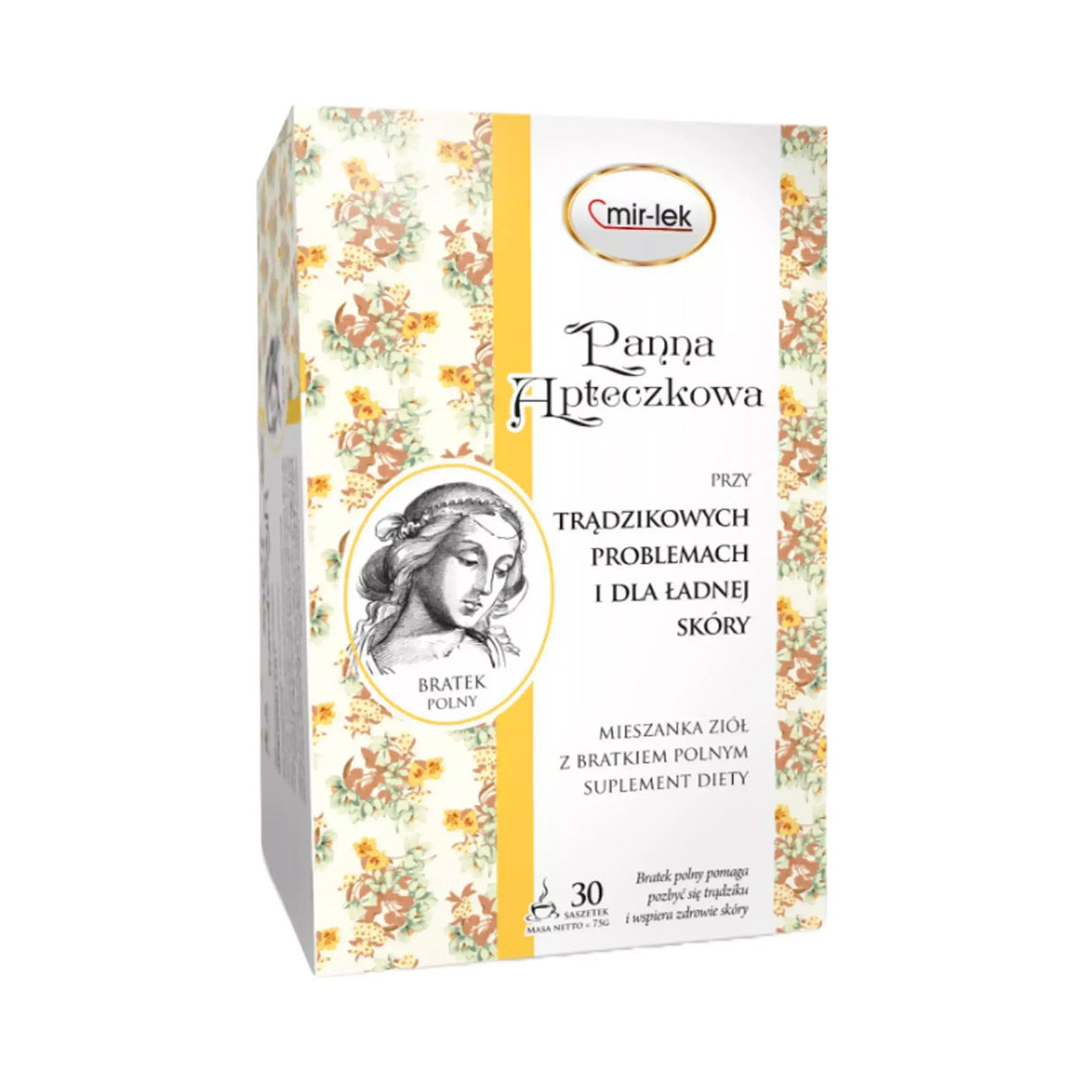 Lek Mir Panna Apteczkowa - mieszanka ziół na trądzik (30 saszetek) Mir