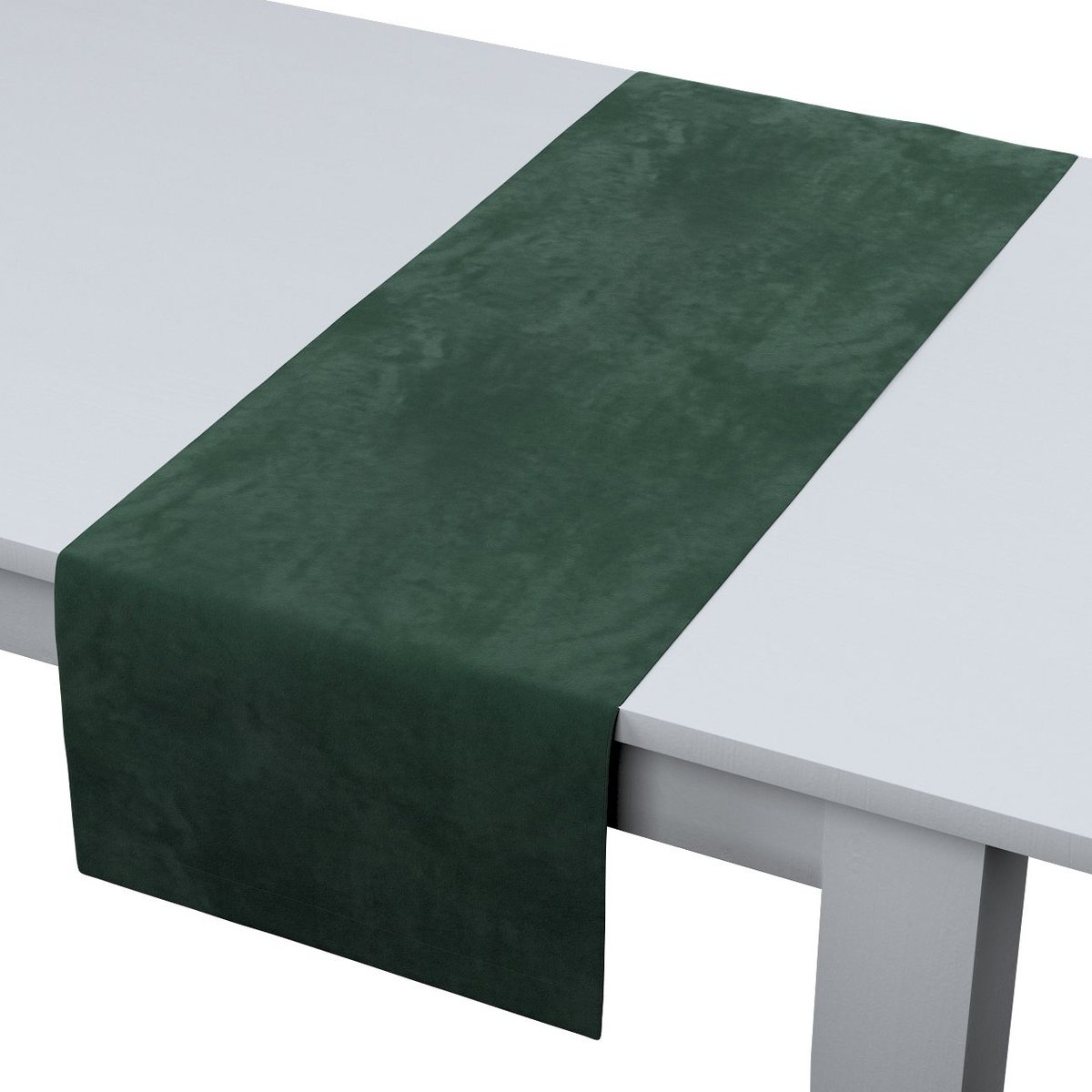 Dekoria pl Bieżnik prostokątny ciemny zielony 40 × 130 cm Velvet 410-704-25