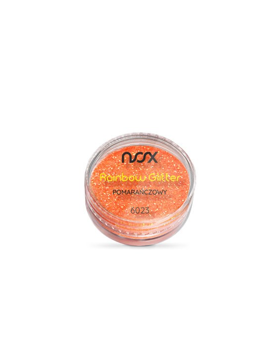 6023 Rainbow Glitter NOX Pomarańczowy 2 g