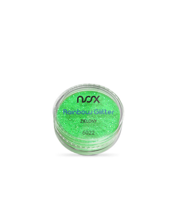 6022 Rainbow Glitter NOX Zielony 2 g