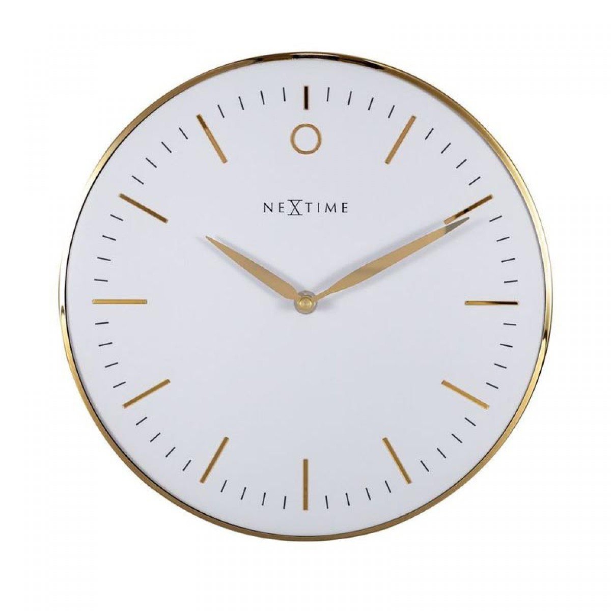 Nextime Zegar ścienny Glamour Small biały 3256WI