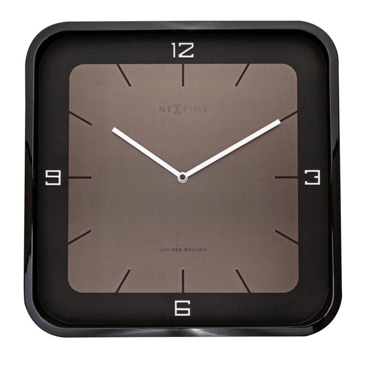 Nextime Zegar ścienny Square wall czarny by 3518ZW