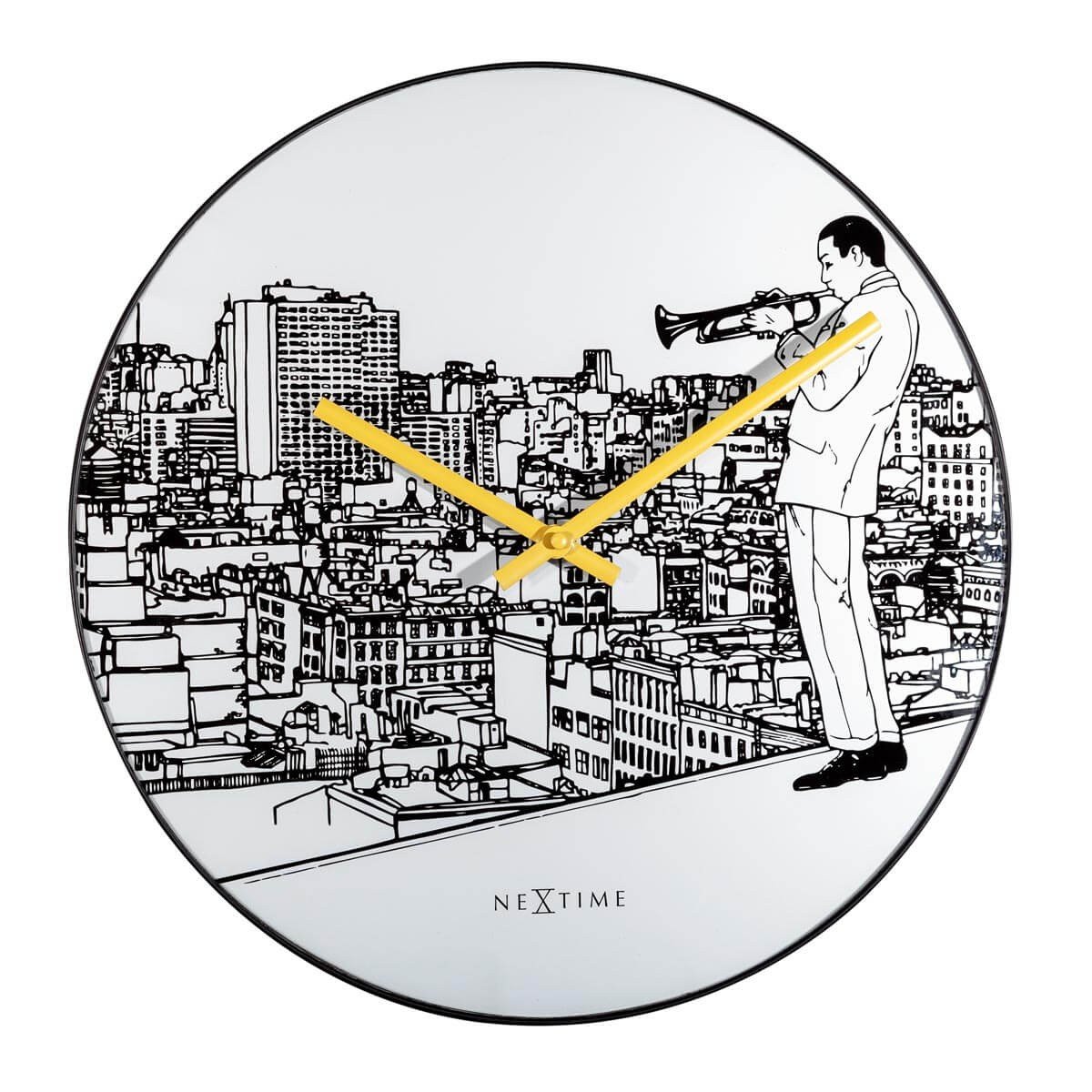 Nextime Zegar ścienny Trumpet city by 8191