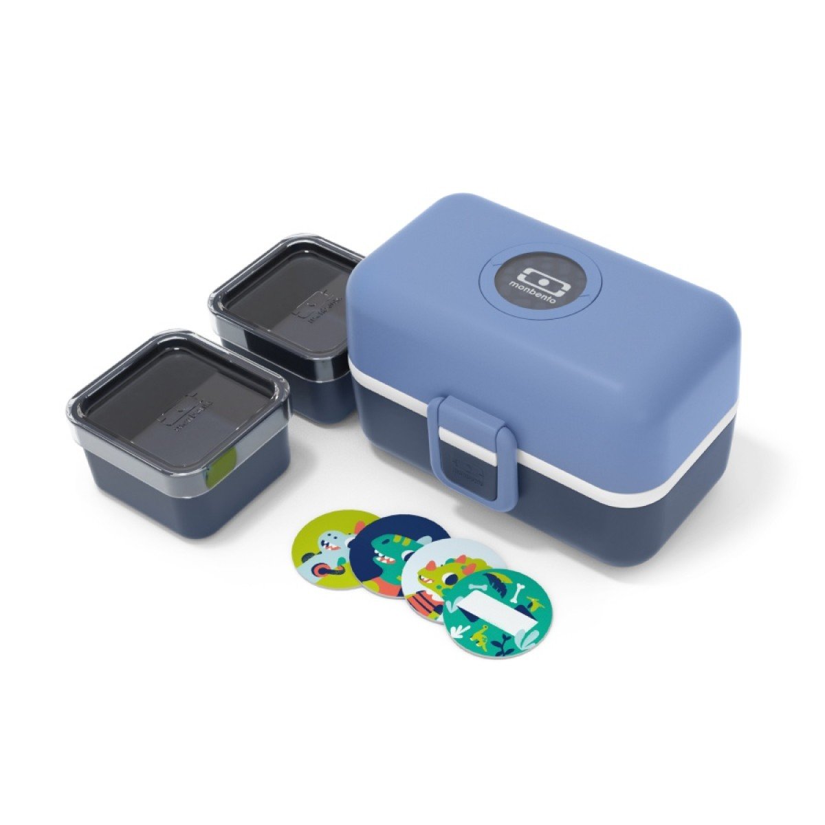 Monbento Monbento Tresor Blue Infinity 0,8 L Granatowo-Niebieski Lunch Box Dla Dzieci Plastikowy