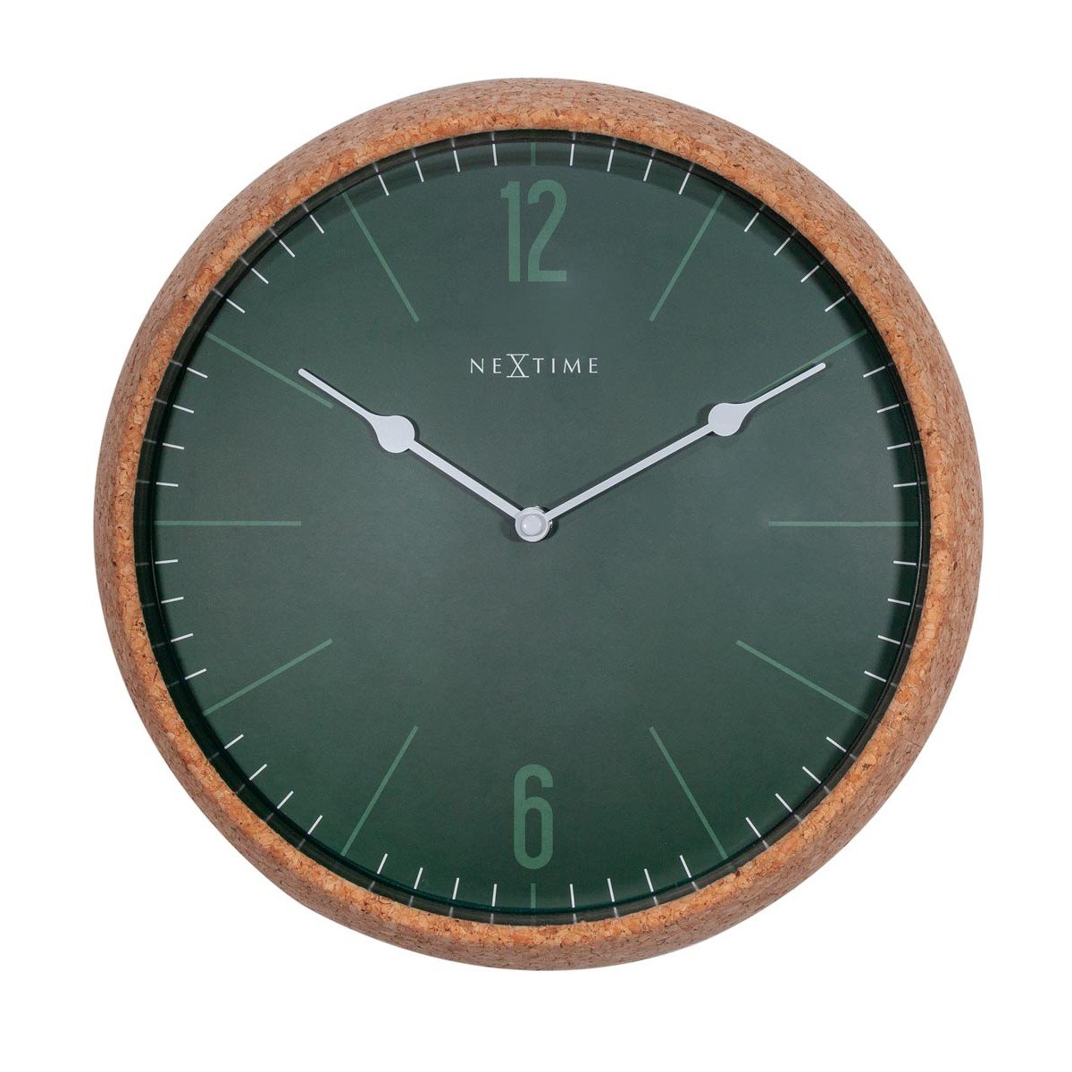 Nextime Zegar ścienny Cork zielony 3509GN