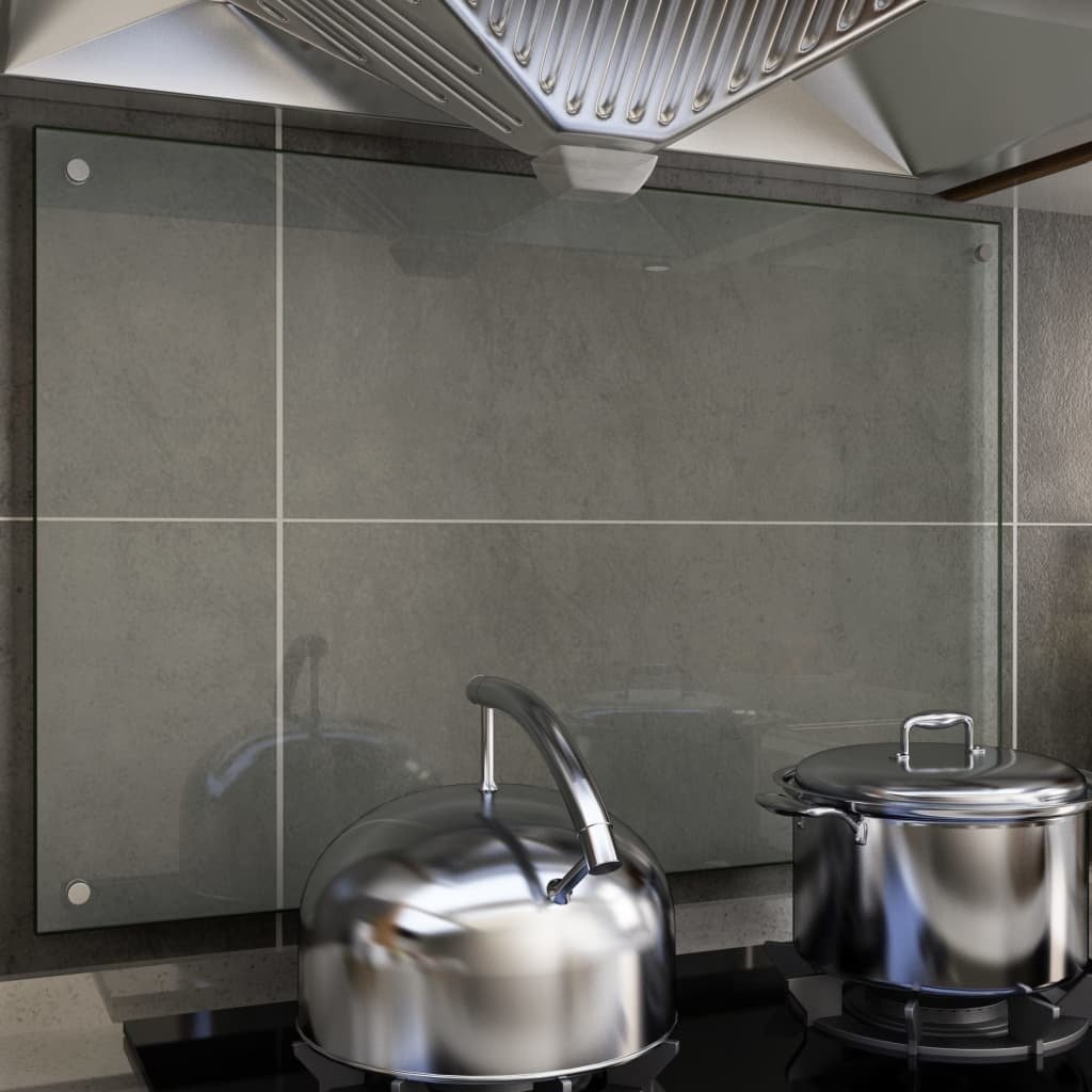 vidaXL Panel ochronny do kuchni, przezroczysty, 90x60 cm, szkło