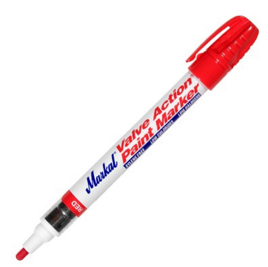 Marker przemysłowy, Markal Valve Action Paint, czerwony