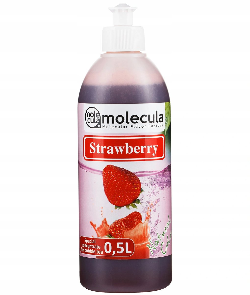 Molecula Syrop o smaku truskawki do bubble tea 500 ml