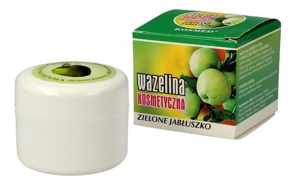 Kosmed P.P.H ZBIGNIEW LEŻAŃSKI Wazelina kosmetyczna aromatyzowana zielone jabłko 1 sztuka Długi termin ważności!