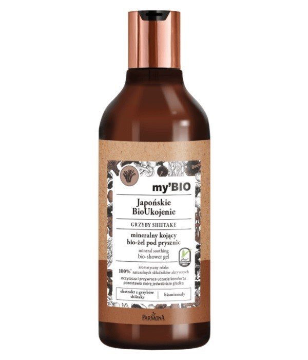 Bio Farmona MYBIO JAPOŃSKIE BIOUKOJENIE GRZYBY SHIITAKE MINERALNY KOJĄCY ŻEL POD PRYSZNIC 500ML