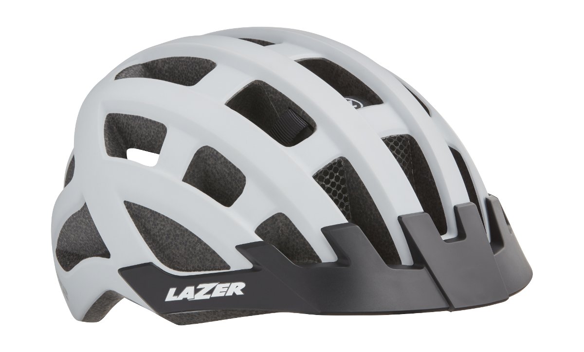 Lazer damski kask rowerowy Petit DLX Siatka + Led biały matt