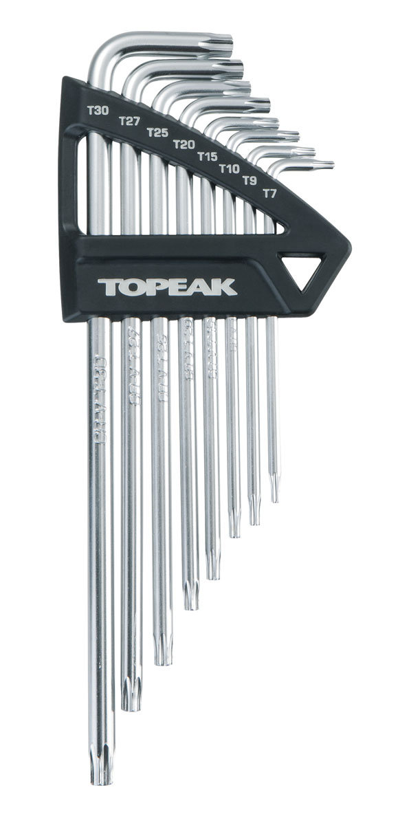 TOPEAK klucz torx Torx Wrench Set, Silver, T7/T9/T10/T15/T20/T25/T27/T30, TPS-SP05 TPS-SP05