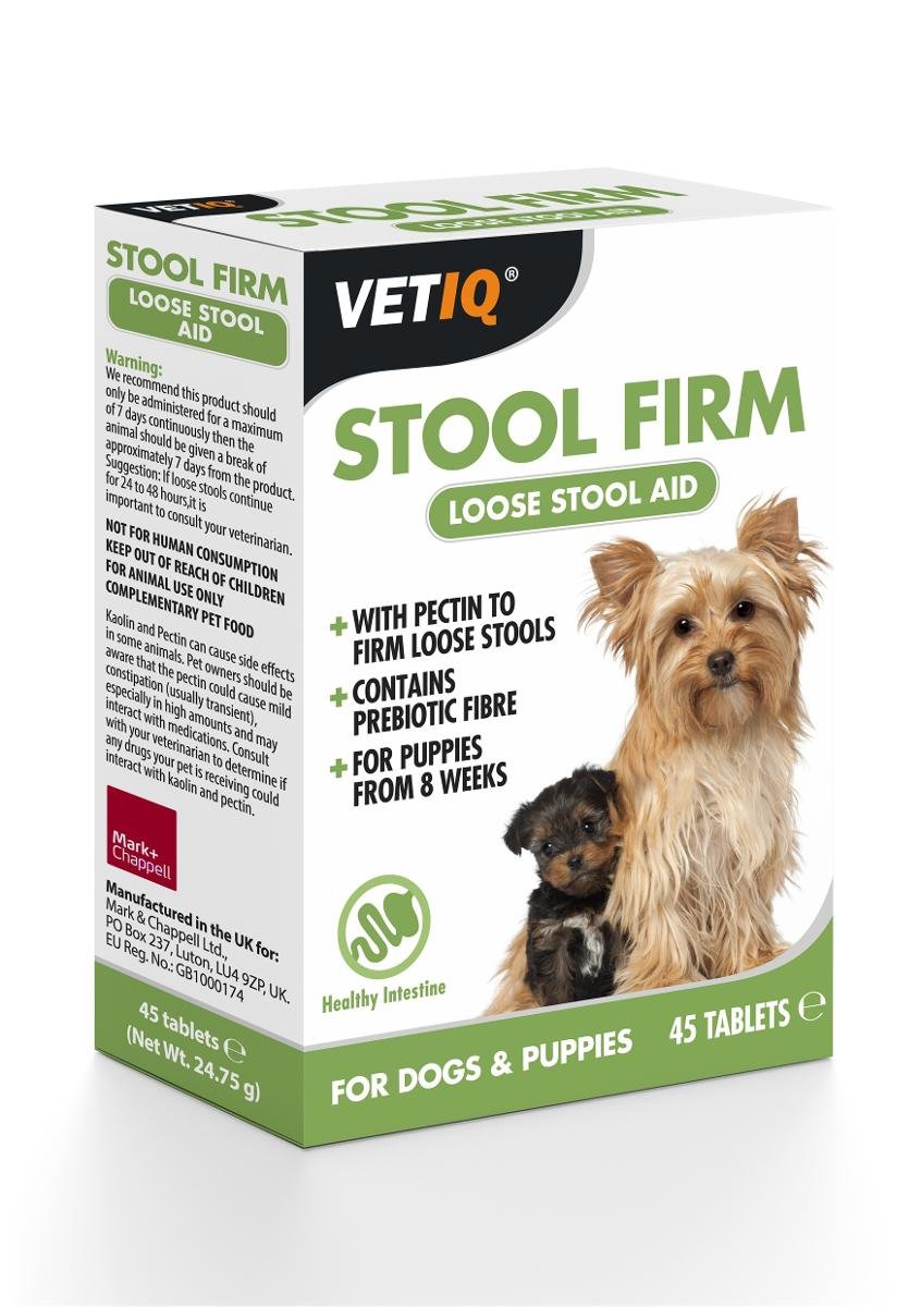 Vetiq by Mark&Chappell Vetiq VetIQ Stool Firm Preparat przeciw biegunce 45 tabletek