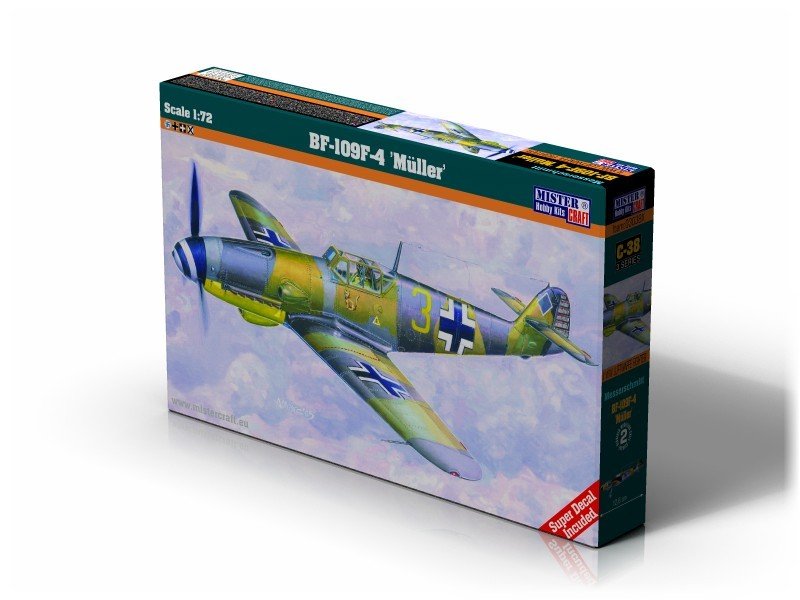Nieprzypisany Model do sklejania Model C38 Messerschmitt Bf-109F-4 Muller CRAF012