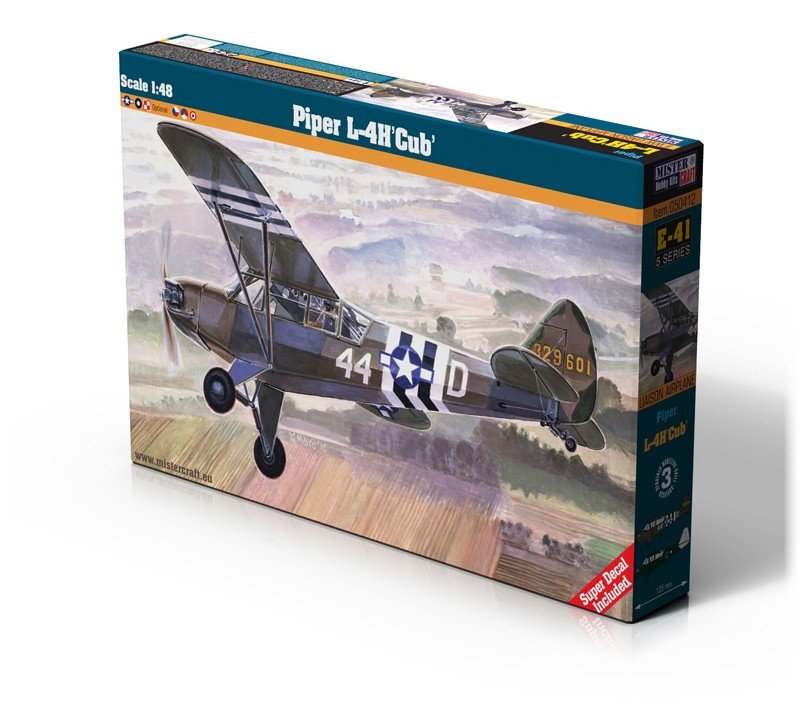 MasterCraft Samolot do sklejania 1:48 Piper L 4H Cub E 41