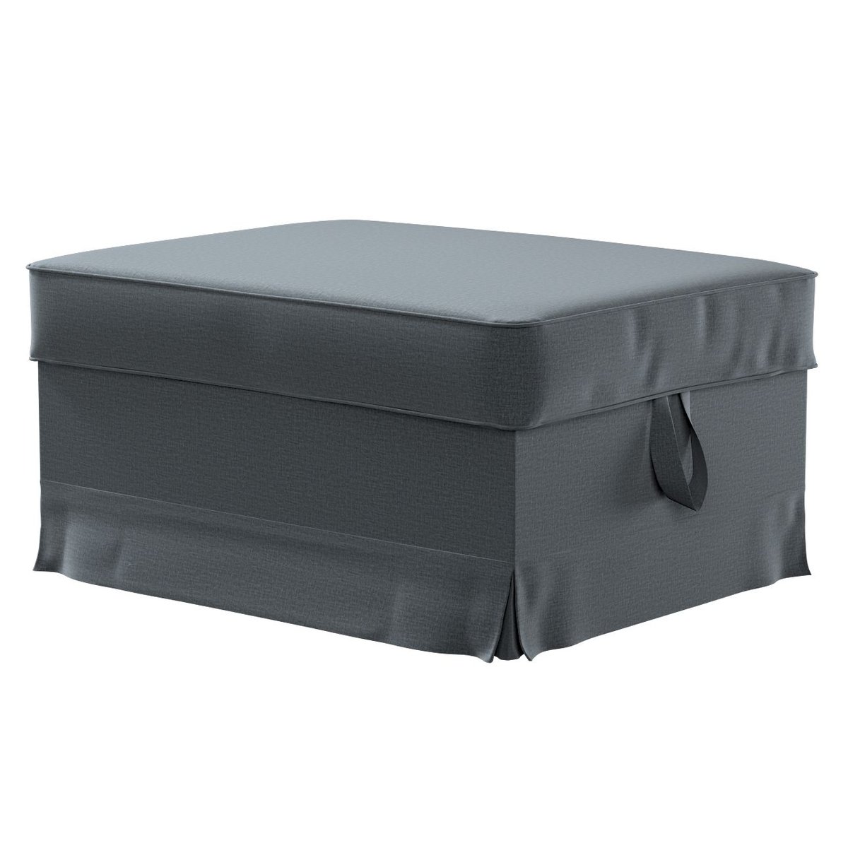 Pokrowiec na podnóżek Ektorp, DEKORIA, Bromma, grafitowy, 60x79x42 cm