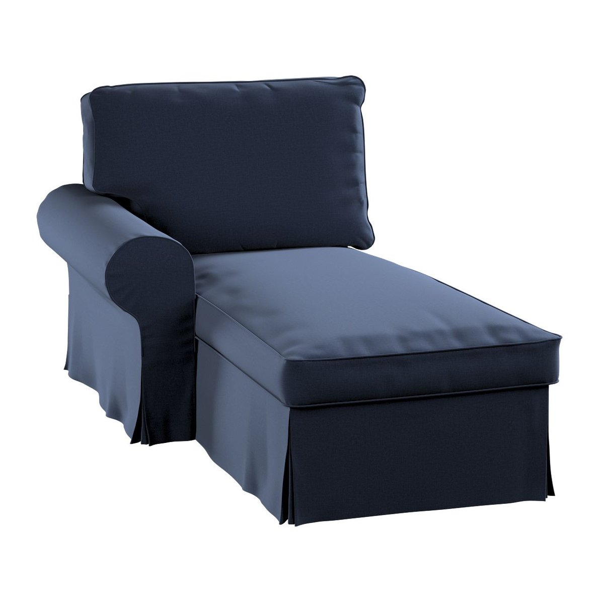 Pokrowiec na szezlong Ektorp lewy, DEKORIA, granatowy, 84x166x73 cm
