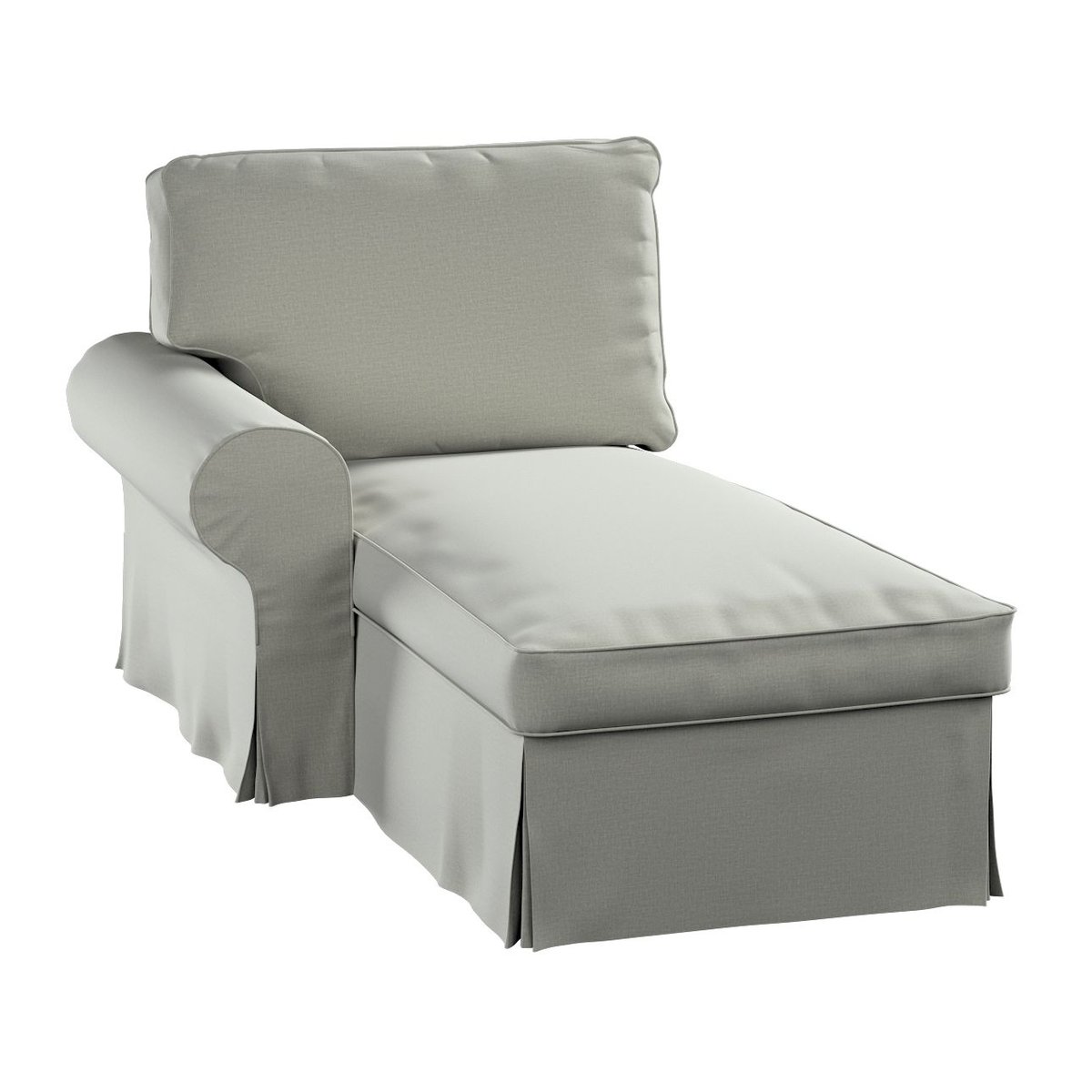 Pokrowiec na szezlong Ektorp lewy, DEKORIA, pastelowa mięta, 84x166x73 cm