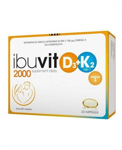 Omega Pharma Ibuvit d3 2000+k2 mk-7 3 x 30 kaps