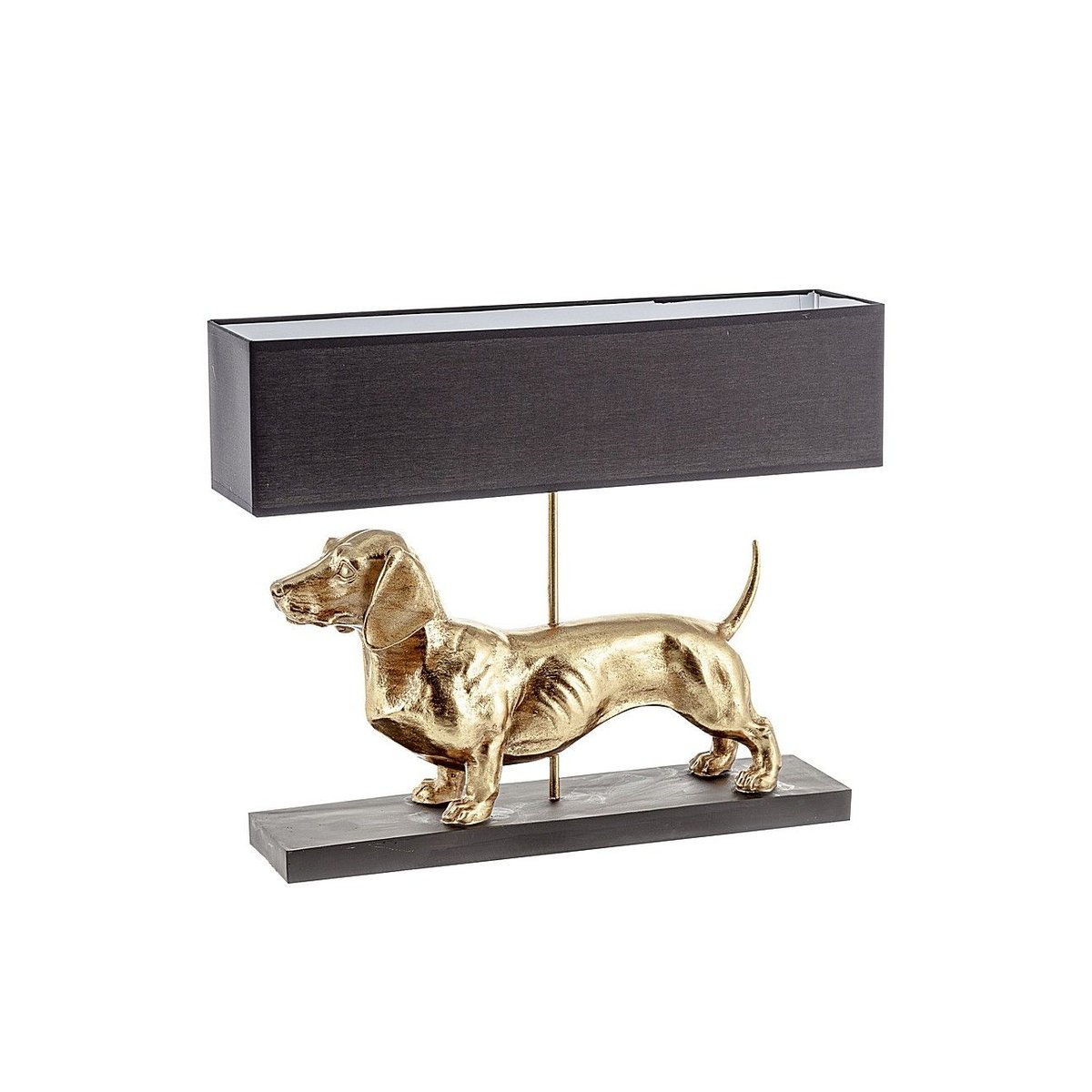 Dekoria pl pl Lampa stołowa Gold Dog 48cm 14 x 60 x 48 cm 813-126