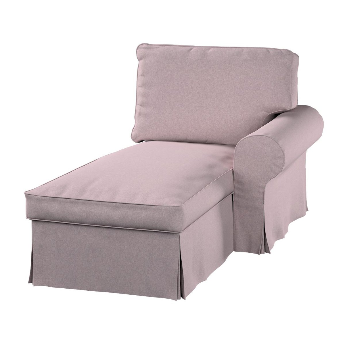 Dekoria Pokrowiec na szezlong Ektorp prawy pastelowy róż 84 x 166 x 73 cm Amsterdam 641-704-51