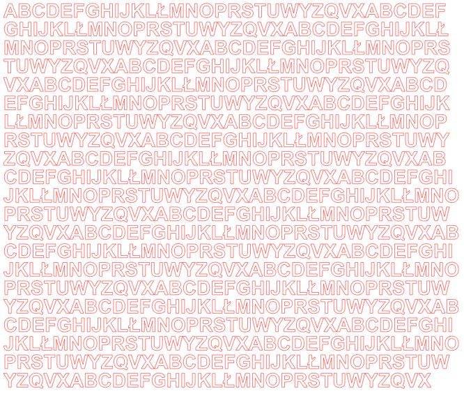 Litery samoprzylepne 7 milimetrów białe z połyskiem - Błyszcząca