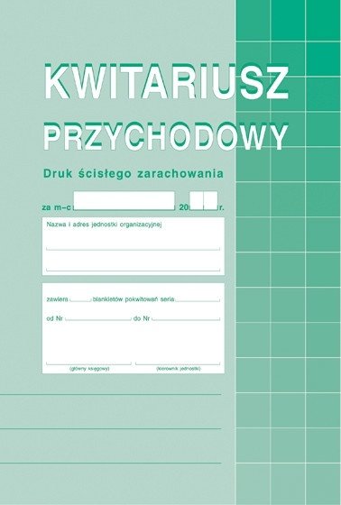 Michalczyk&Prokop KWITARIUSZ PRZYCHODOWY NUMEROWANY A5(O+2K) 400-3