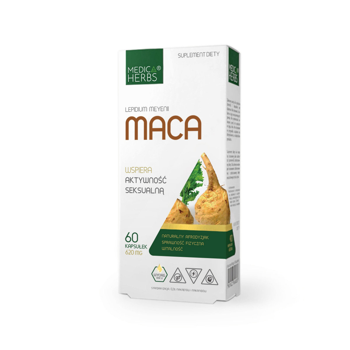 Medica Herbs MEDICA HERBS Maca (Zdrowie seksualne) 60 Kapsułek
