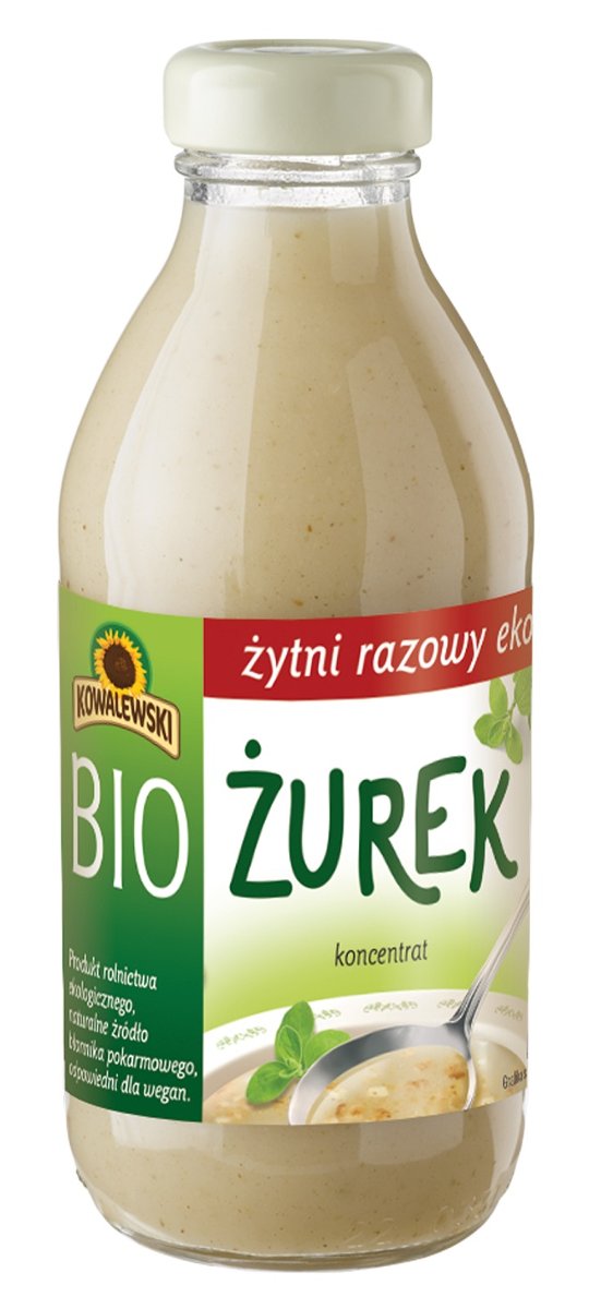 Kowalewski (przetwory warzywne, dania gotowe) ŻUREK ŻYTNI RAZOWY KONCENTRAT BIO 320 ml - KOWALEW