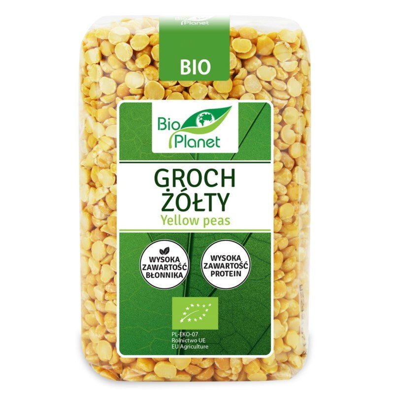 Bio Planet Groch Żółty BIO 500g -