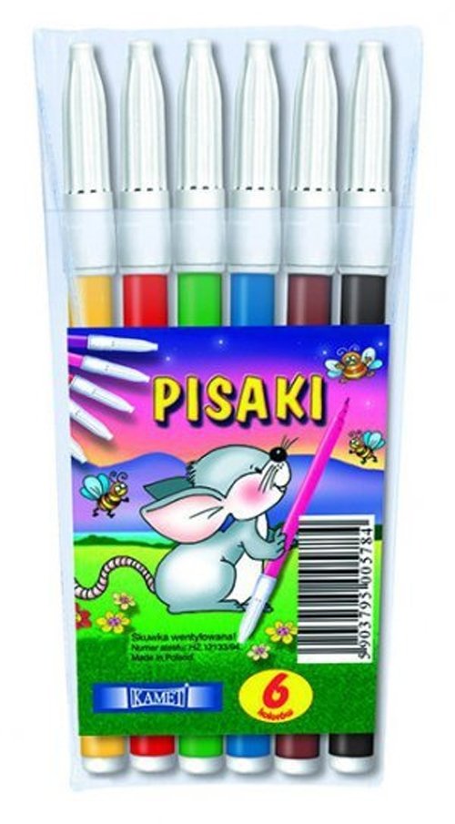 Kamet Zestaw flamastrów 6szt KM1010