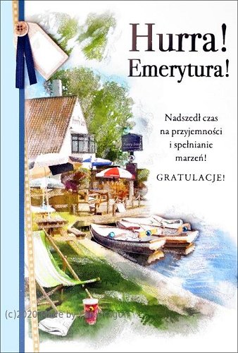 Kartka z okazji przejścia na Emeryturę HM200-1181