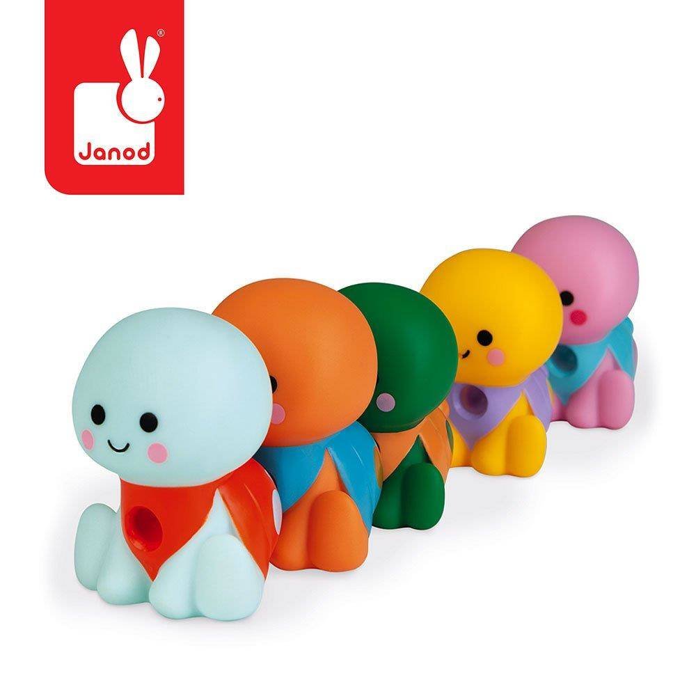 janod Zestaw Figurek do Kąpieli Rodzina Żółwi 5 El. 10 M+,