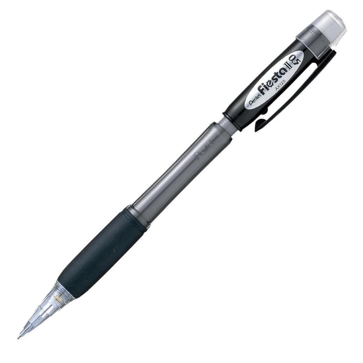 Ołówek automatyczny z gumką, czarny