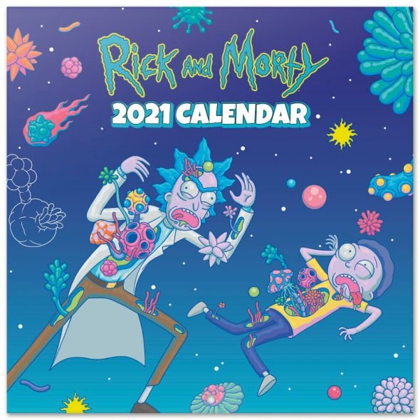 Oryginalny kalendarz Rick i Morty 2021 ścienny