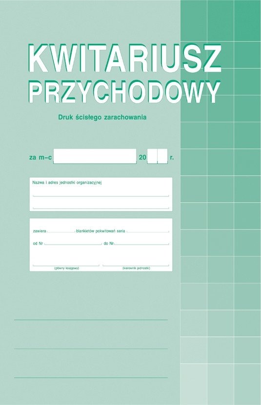 Michalczyk&Prokop Druk kwitariusz przychodowy A4 400-1 Michalczyk