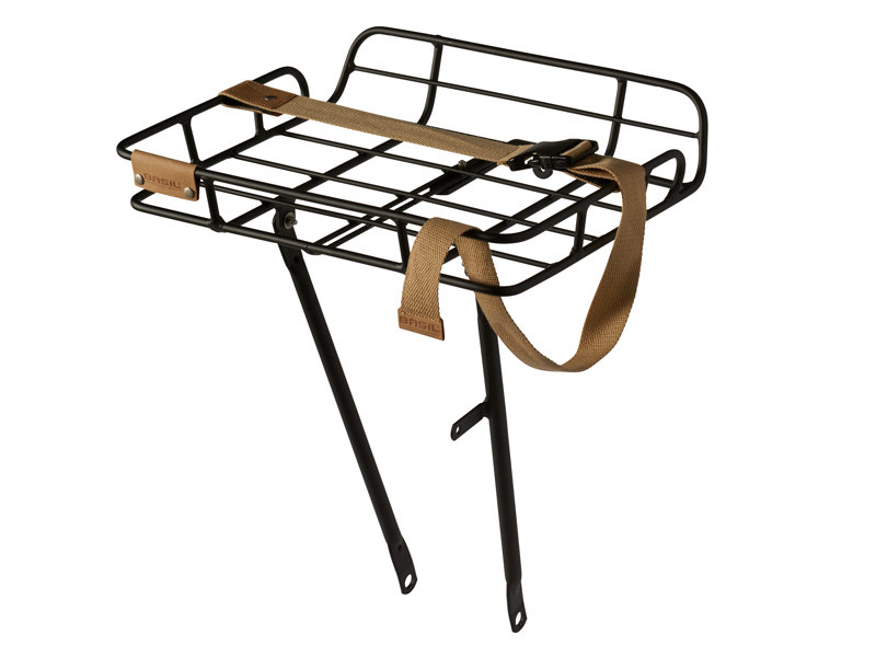 Basil Portland Front Carrier, dookoła Wyprostowany korpus krawędzi, matowy czarny BAS50410