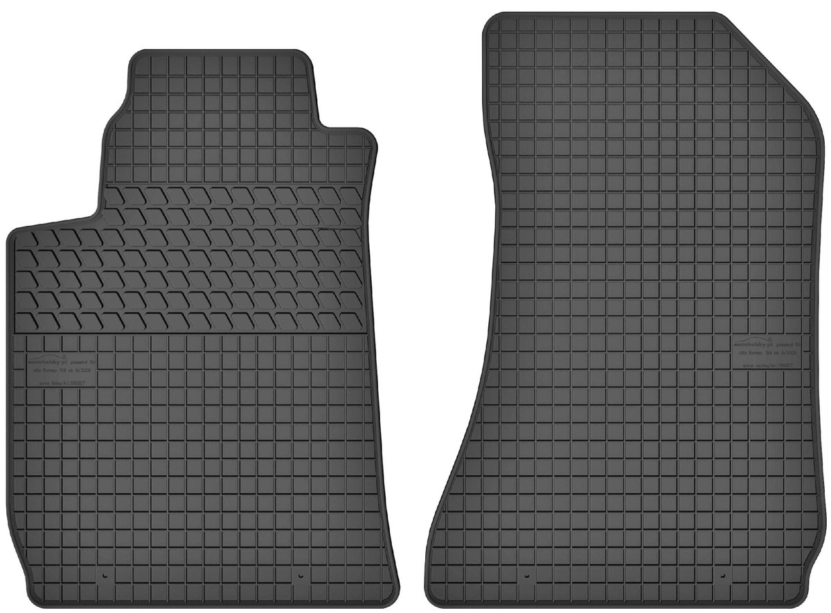 Przednie dywaniki gumowe dedykowane do Alfa Romeo 159