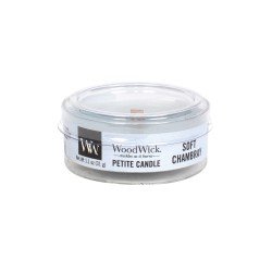 WoodWick Świeca zapachowa Petite Soft Chambray
