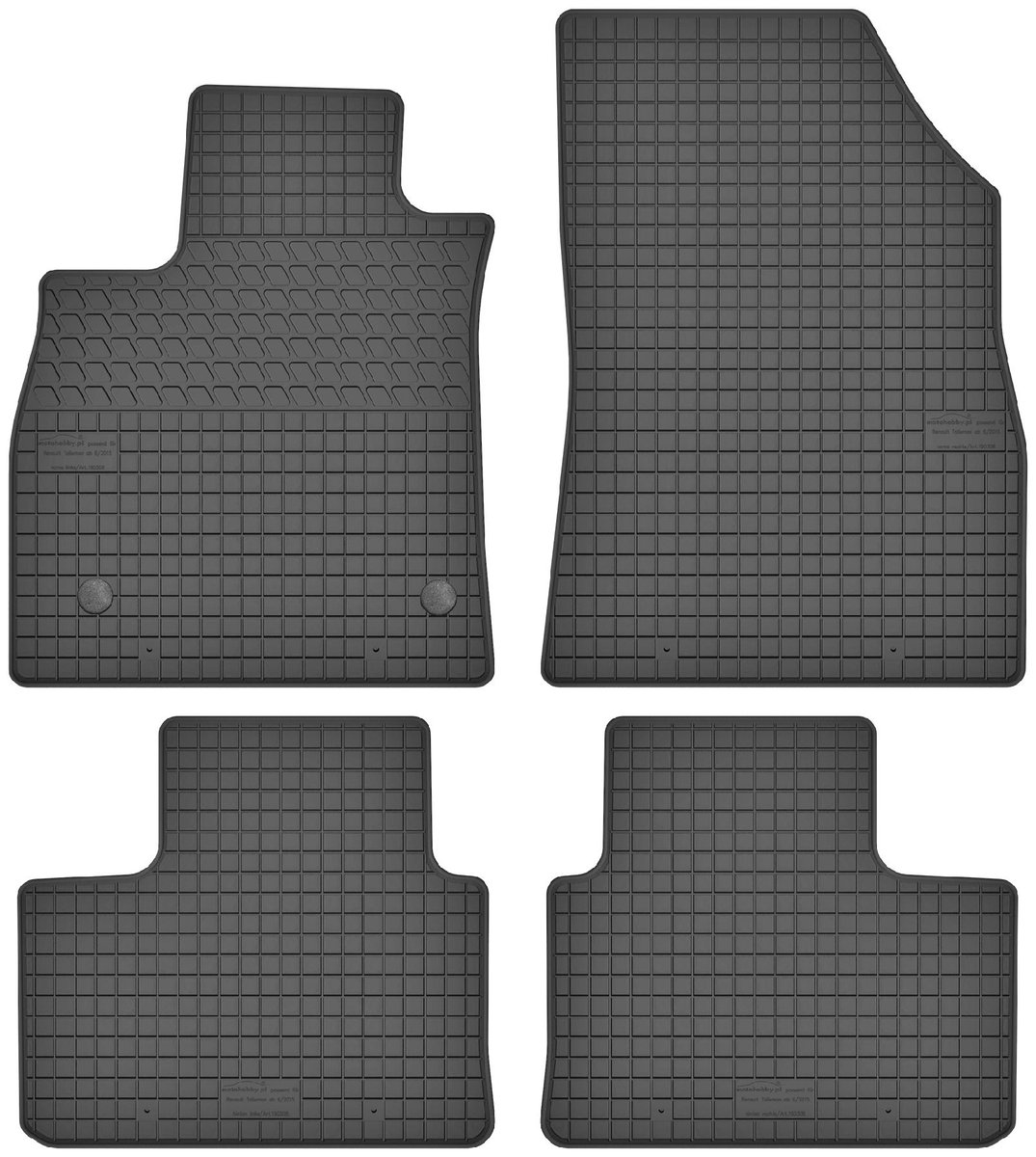 MotoHobby Renault Talisman (od 2015) - dywaniki gumowe dedykowane ze stoperami