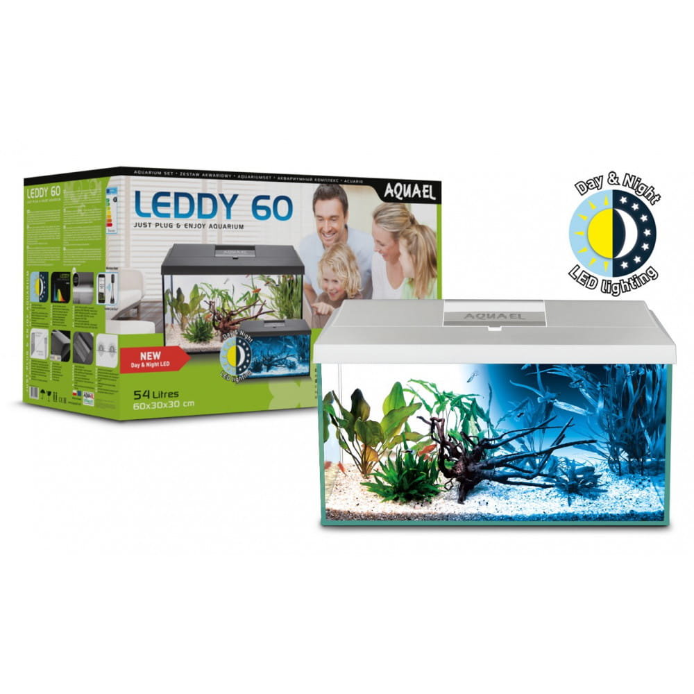 Aquael Zestaw Akwariowy Leddy Pap 60 Day&Night Biały